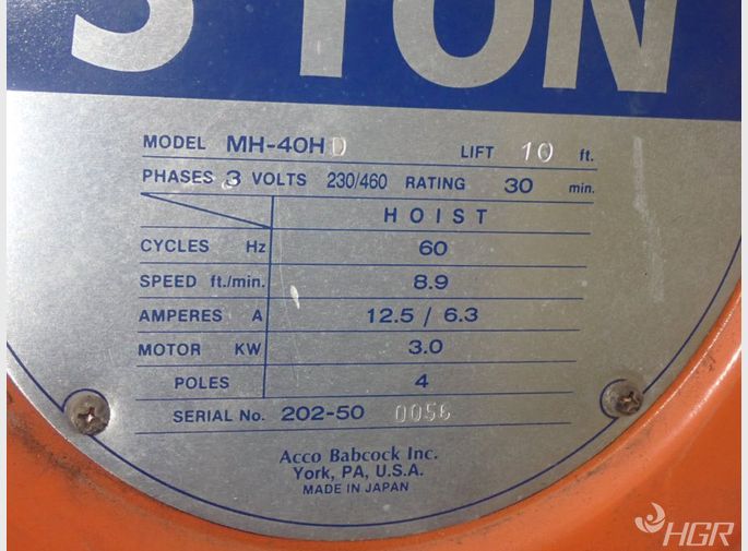 Accolift Accolift Mh40hd Electric Chain Hoist