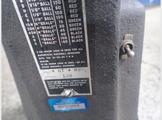 Rockwell Hardness Tester