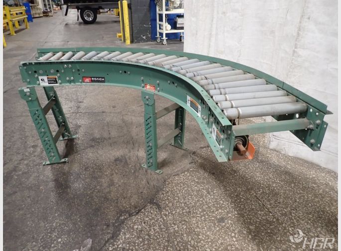 Roach Curved Roller Conveyor