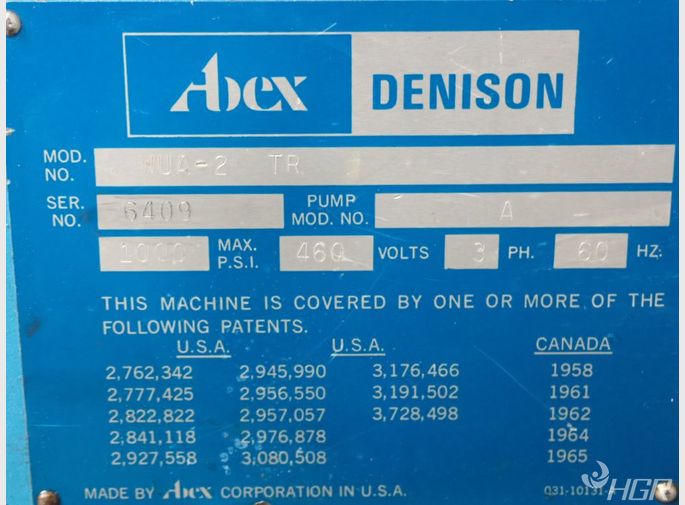 Multipressdenison Hydraulic Press
