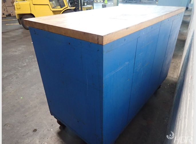 Stanley Vidmar Portable Maple Top Tool Cabinet