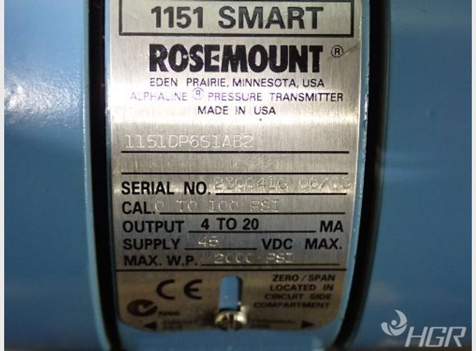 Rosemount Pressure Transmitter Assembly