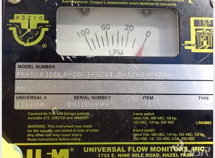 Ufm Flow Meter Valve Assembly