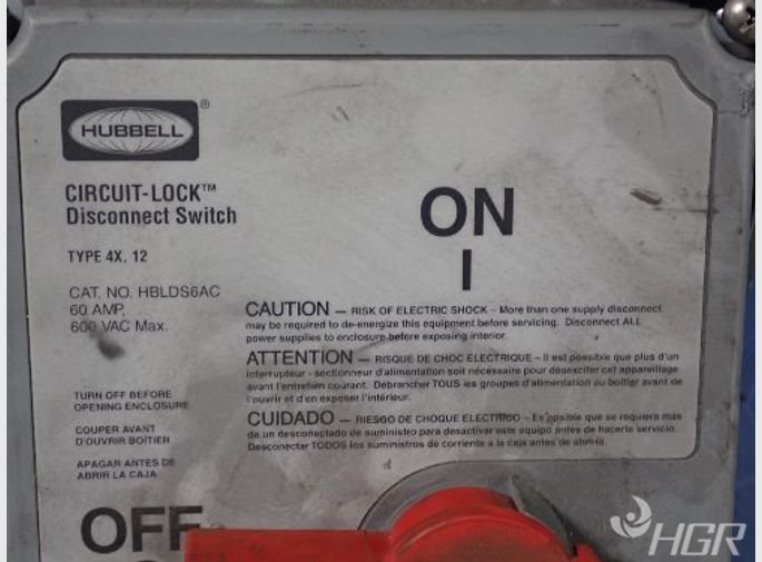 Hubbel Disconnect Switch