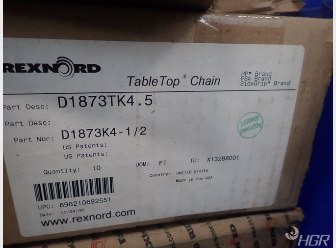 Rexnord Plastic Conveyor Beltschains