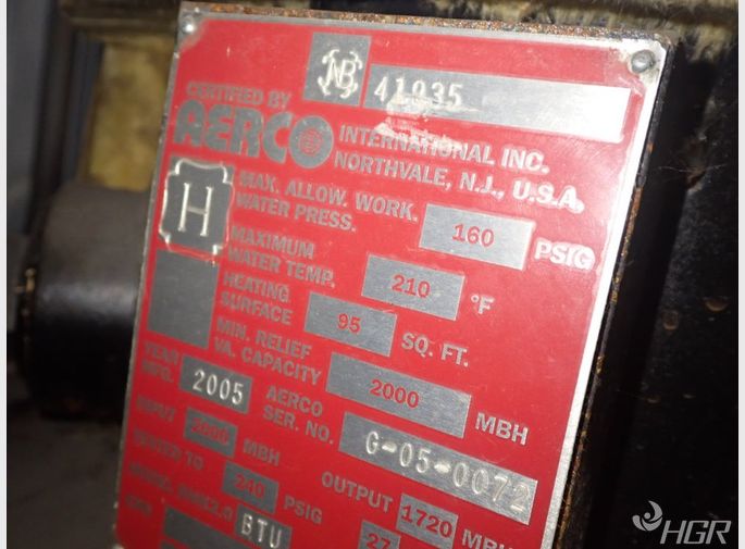 Aerco Aerco Benchmark Bmk20btu Boiler