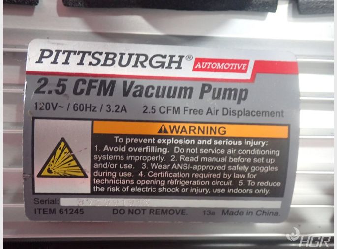 Pittsburgh Vacuum Pump
