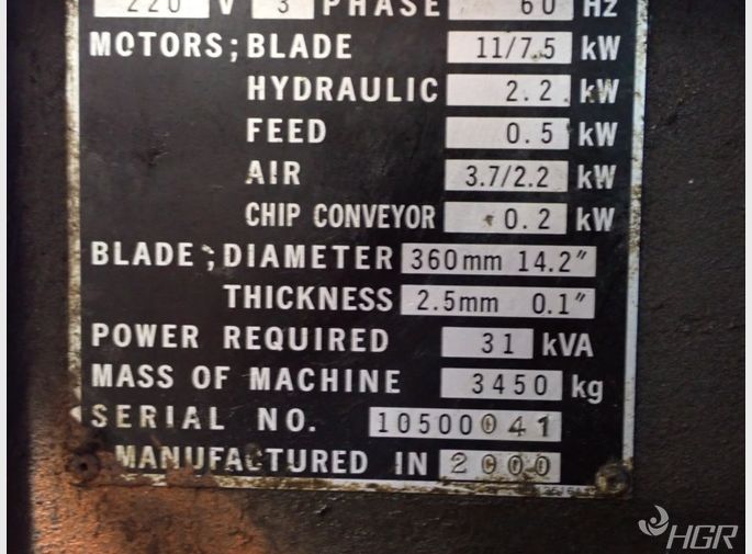 Amada Amada Cm100an Saw