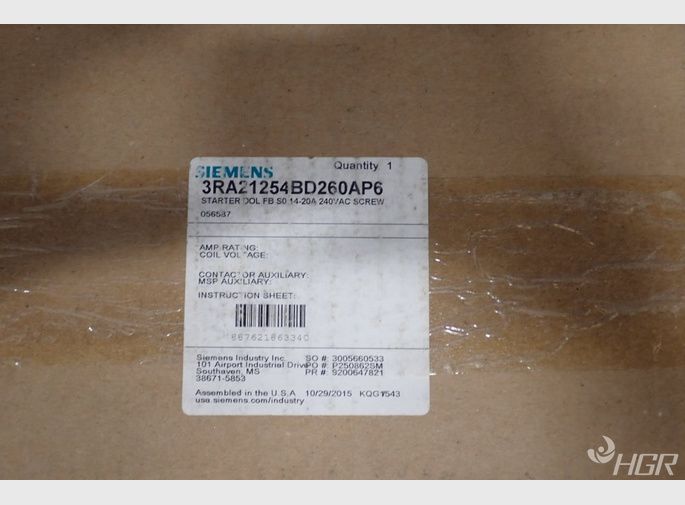 Siemens Combination Starter  With Adapter