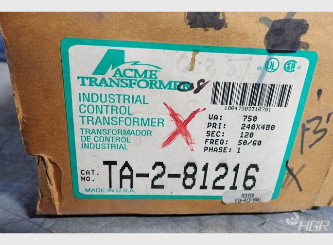 Acme Transformer Industrial Control Transformer
