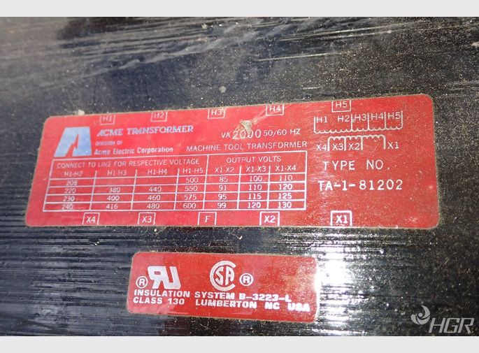Acme Industrial Control Transformer