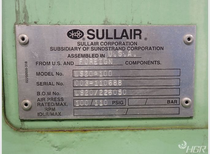 Sullair Air Compressor
