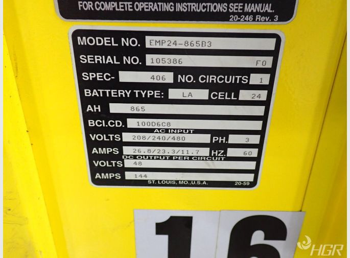Industrial Energy Inc Forklift Battery Charger