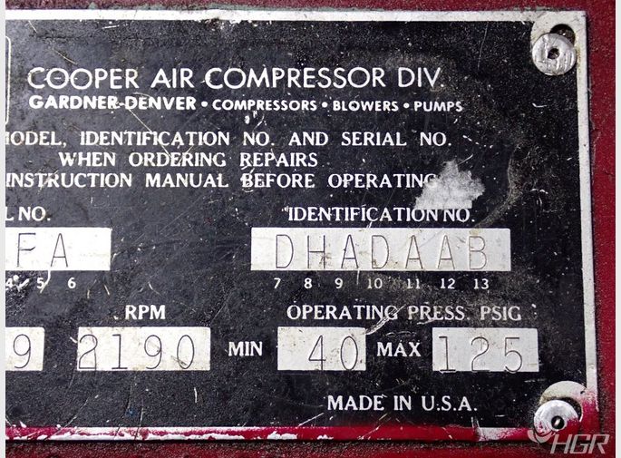 Cooper Air Compressor