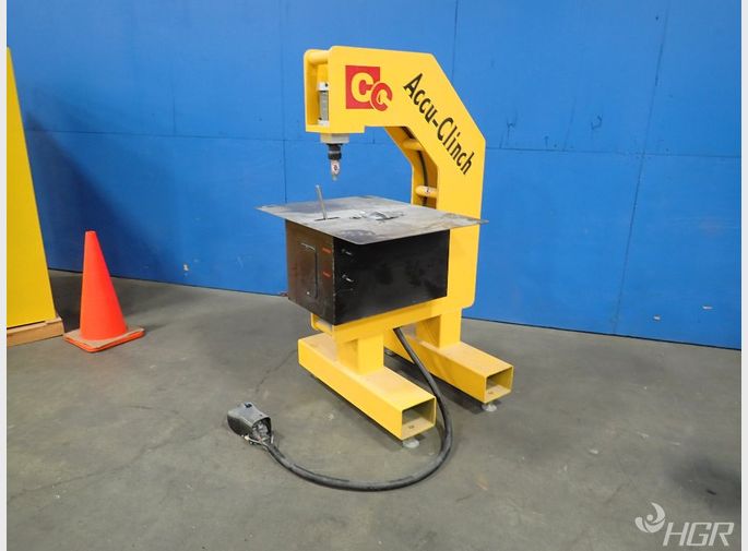 Used Computerized Cutters Inc. Accuclinch Fastening Machine HGR...