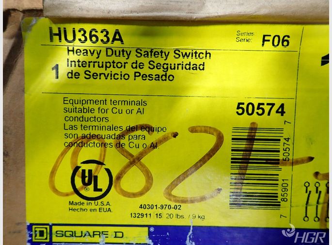 Square D Heavy Duty Safety Switch Box
