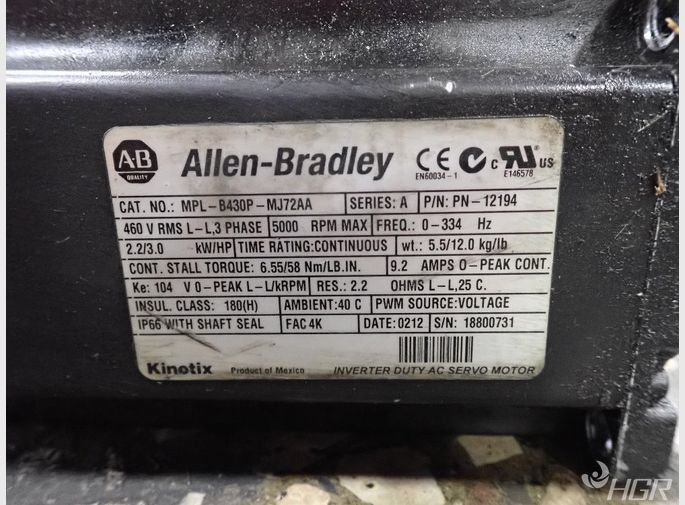 Allen Bradley Servo Motor