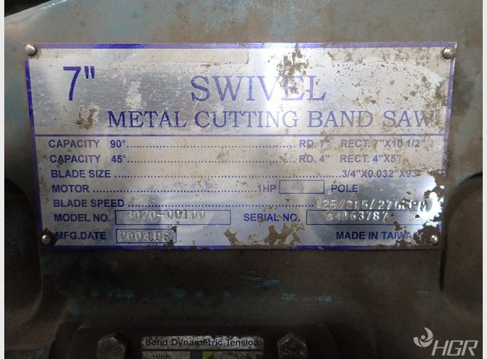 Swivel Metal Cutting Band Saw