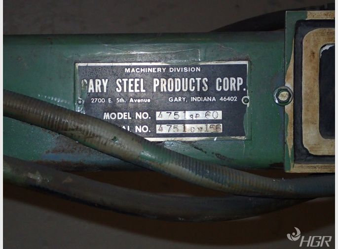Gary Steel Products Slitter