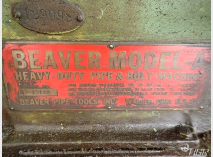 Beaver Pipe Tools Pipe  Bolt Machine