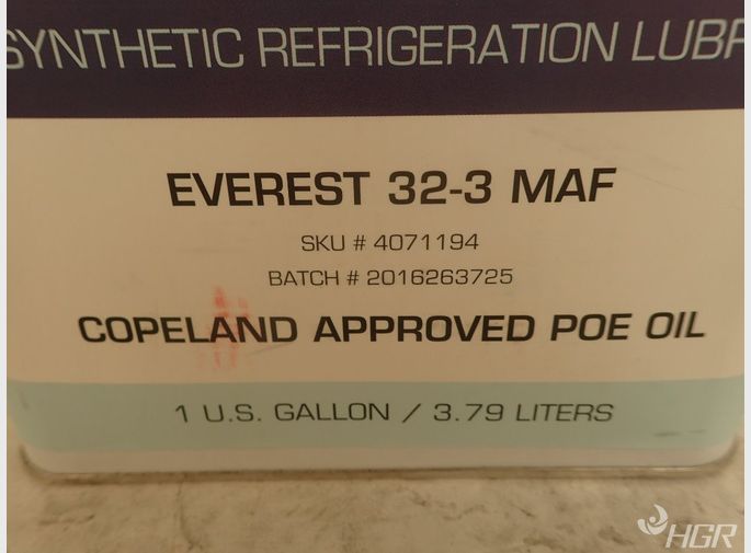 Everest Synthetic Refrigeration Lubricant