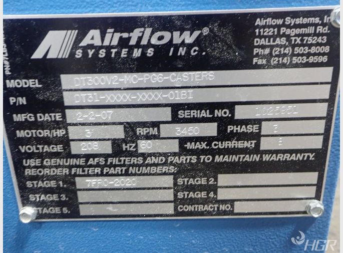 Airflow Systems Downdraft Table