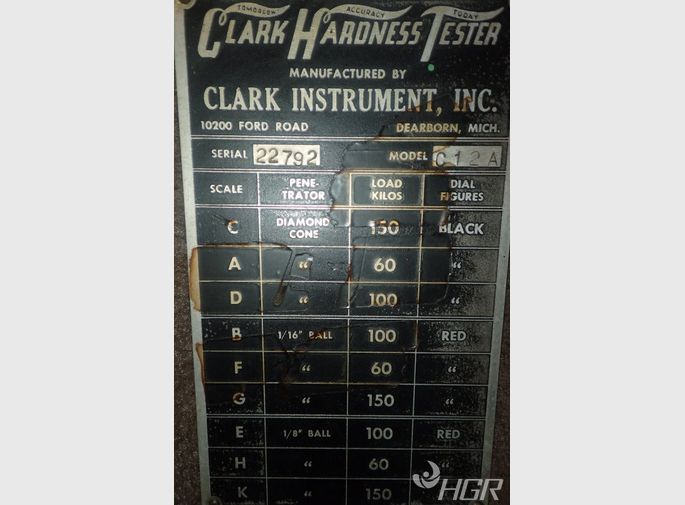 Clark Hardness Tester