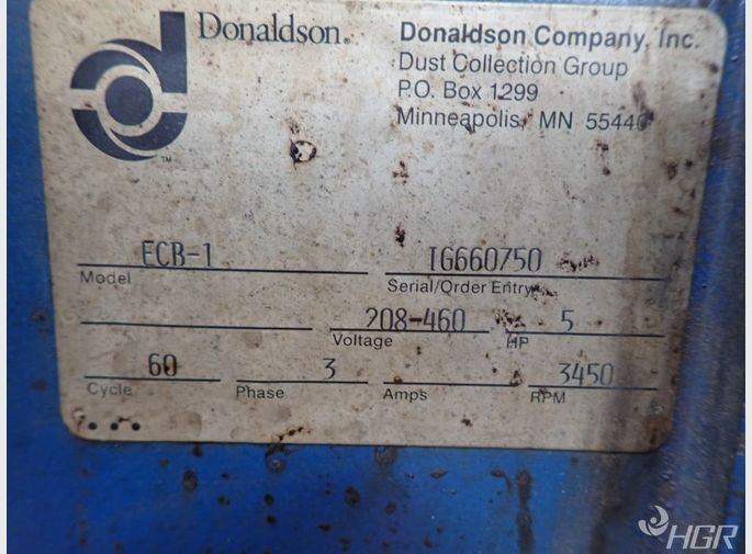 Donaldson  Torit Donaldson  Torit Ecb1 Dust Collector