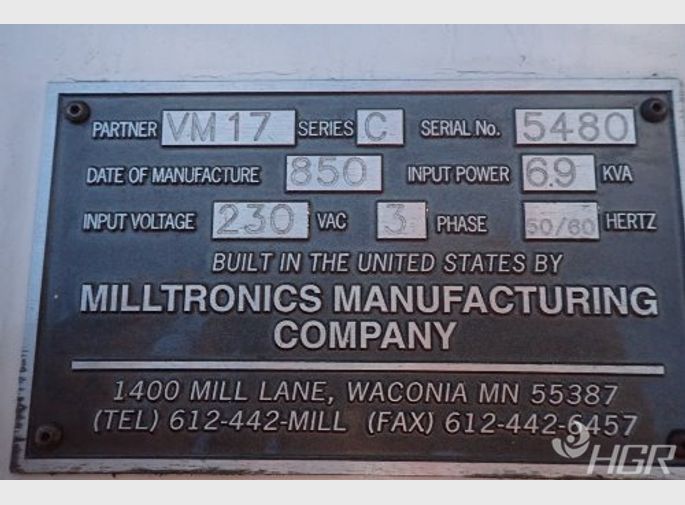 Milltronics Cnc Vmc