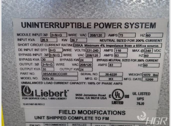Liebertemerson Liebertemerson Nxb30 Ups