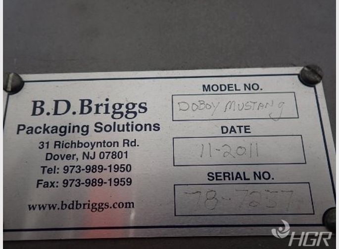 Bd Briggs Bd Briggs Doboy Mustang Packaging Machine
