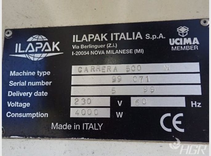 Ilapak Ilapak Carrera 500 Horizontal Flow Wrapper