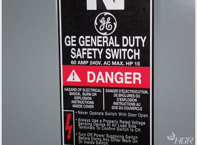 General Electric Nonfusible Disconnect