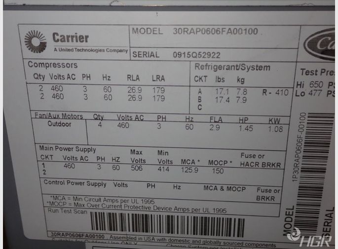 Carrier Chiller
