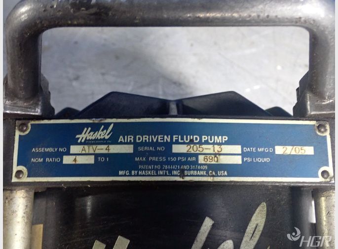 Haskel Air Driven Fluid Pump
