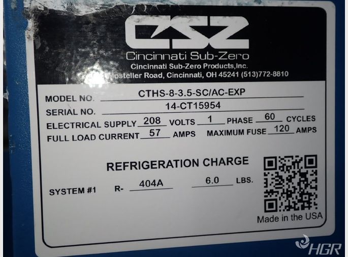 Csz Cincinnati Subzero Csz Cincinnati Subzero Cths835scacexp Environmental Chamber