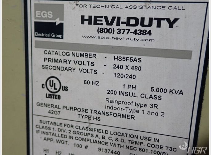 Egshevi Duty Transformer