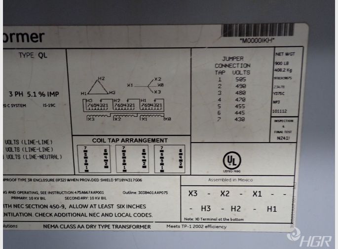 General Electric Transformer