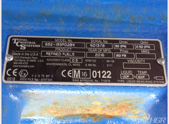 Total Control Systems Flow Meter