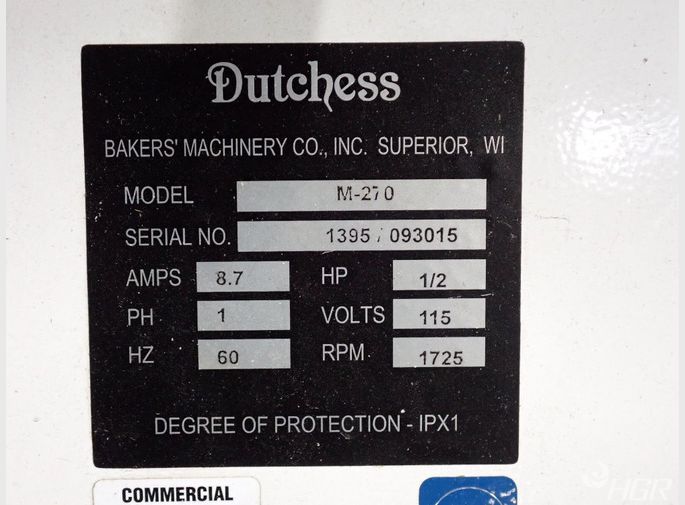Dutchess Electric Bunbagel Slicer