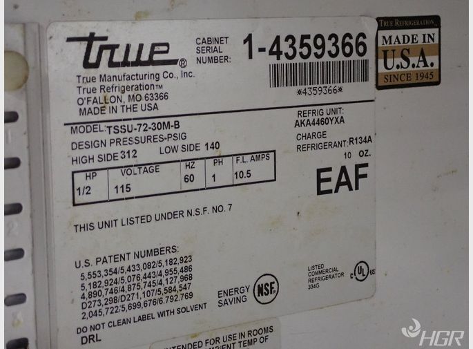 True Manufacturing Co  Refrigerated Prep Table