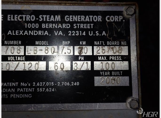 Electrosteam Steam Generator