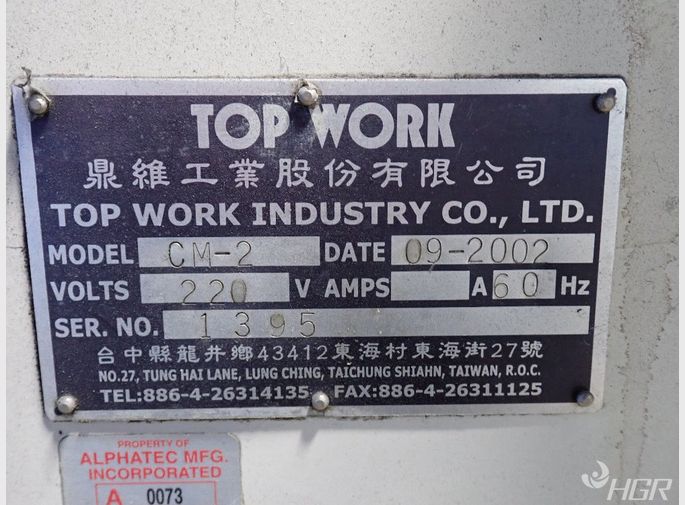 Top Work Tool Grinder