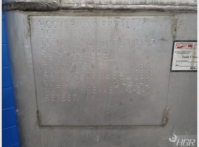 Hoover Universal Ss Tank