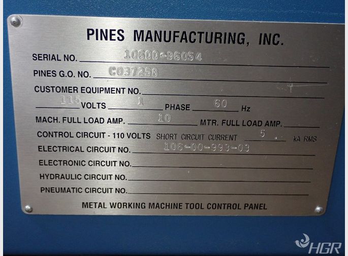 Pines Cnc Tube Bender