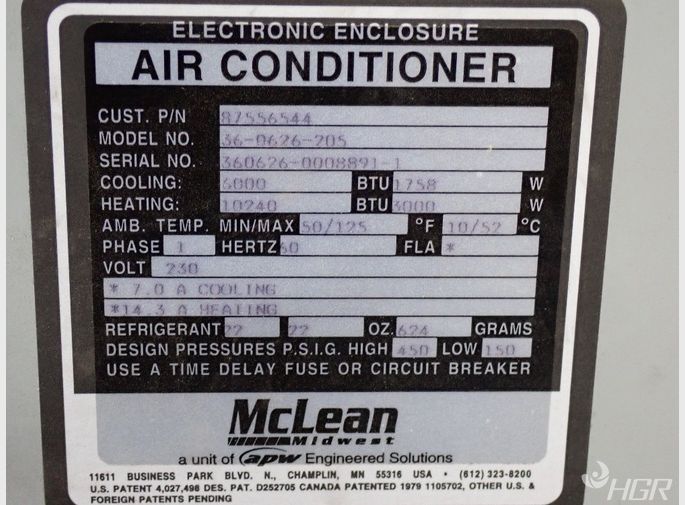 Used Mclean Air Conditioner | HGR Industrial Surplus