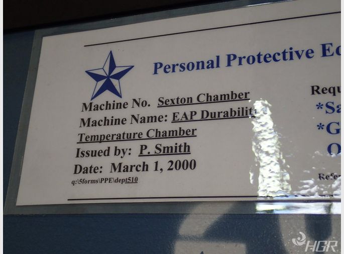Sexton Eap Durability Temperature Chamber