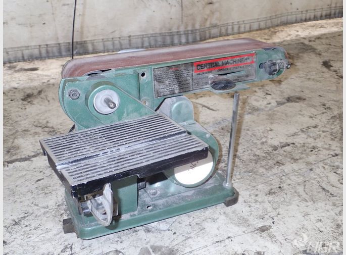 Central machinery shop belt disc sander