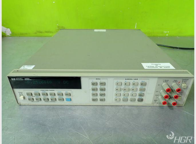Used Hewlett Packard 3458a Multimeter, Powers On, No Other Tests...