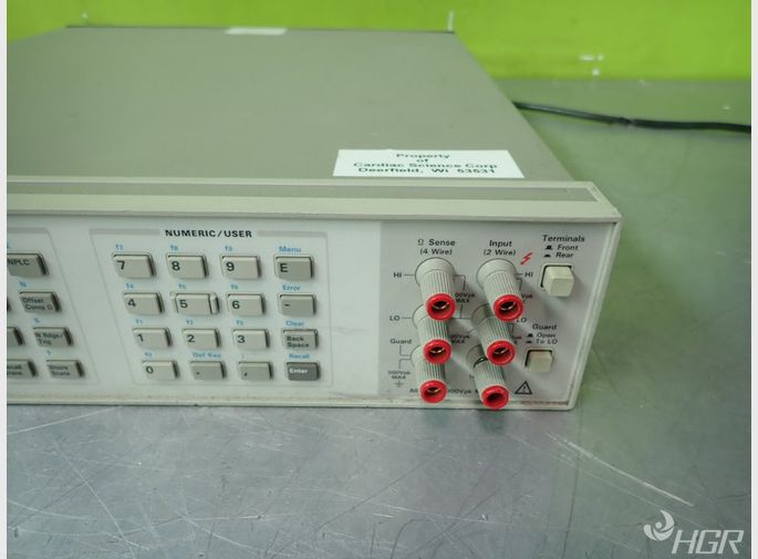Used Hewlett Packard 3458a Multimeter, Powers On, No Other Tests...